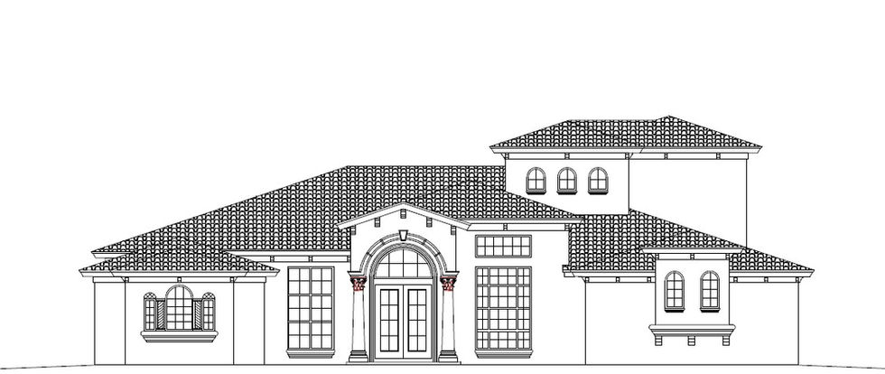 Henin Homes custom elevation