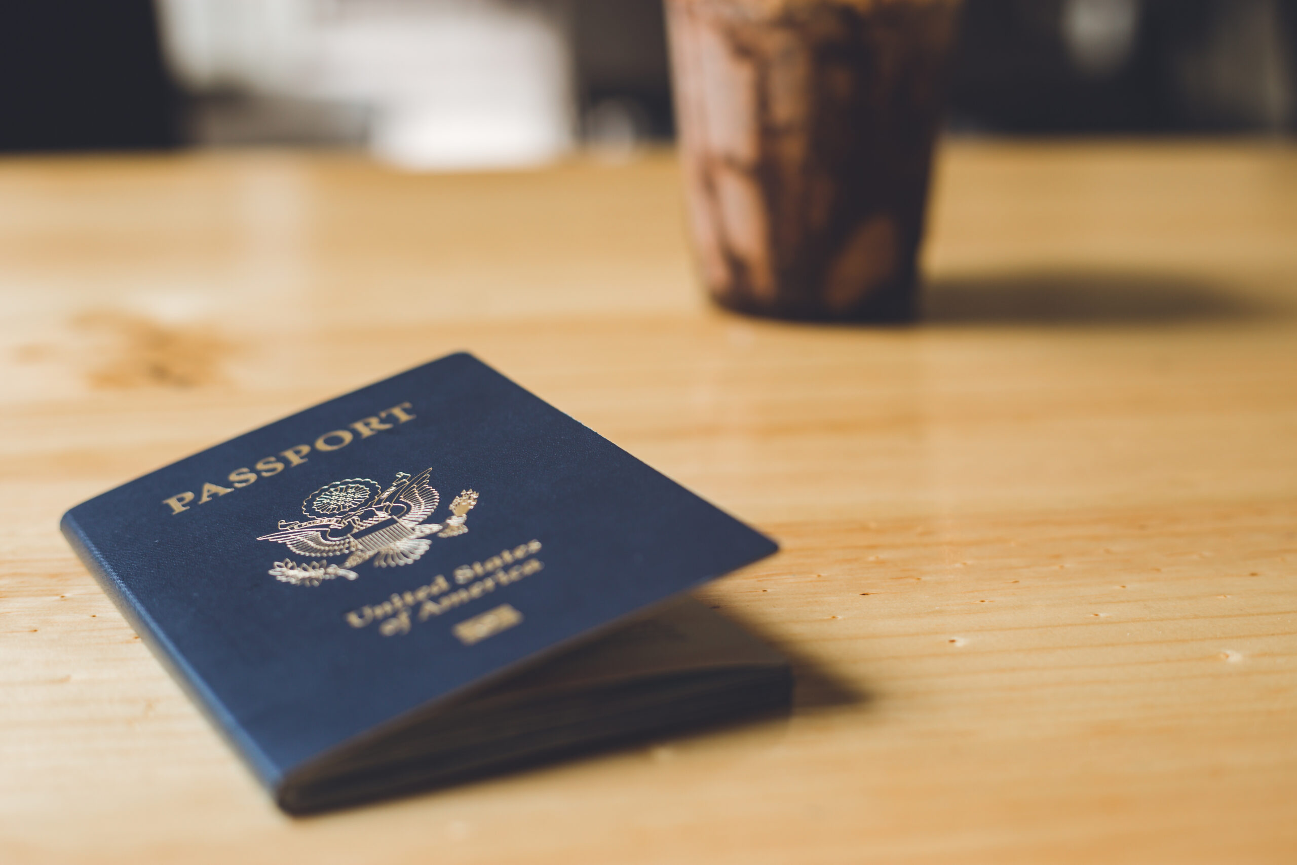 Passport representing international relocation and business services